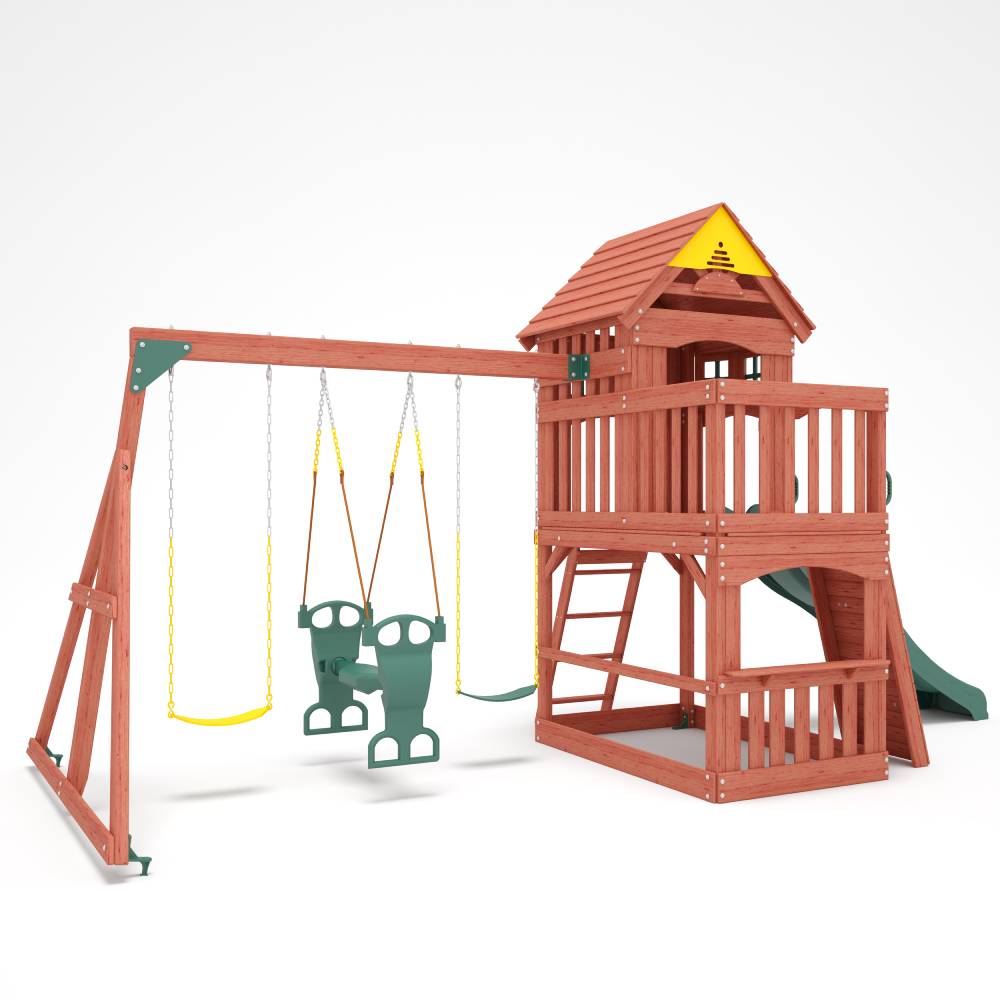 Kiddoro Playful Peak Swing Set